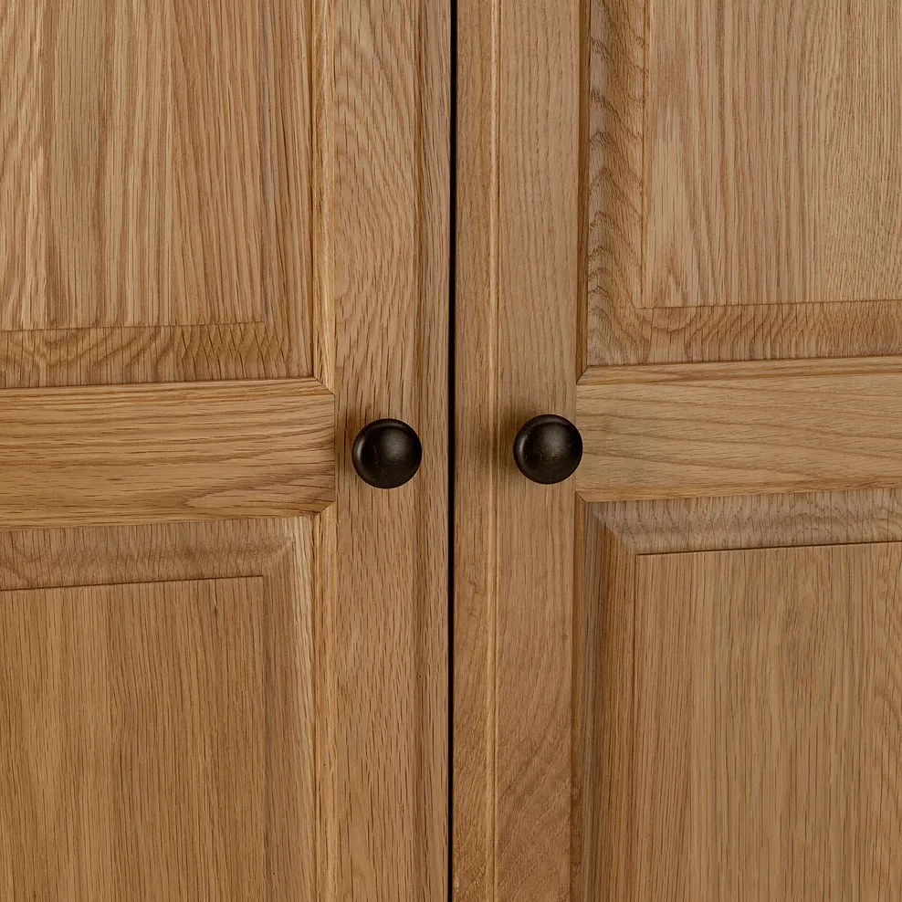 CANTERBURY Triple Wardrobe Natural Solid Oak - Image 8