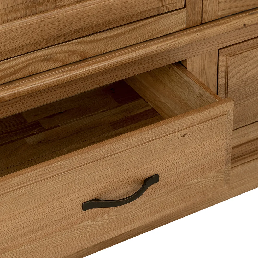 CANTERBURY Triple Wardrobe Natural Solid Oak - Image 12