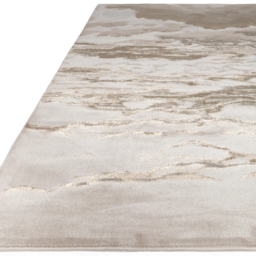 CLOUDS METALLIC RUG 200 x 290cm - Cream
