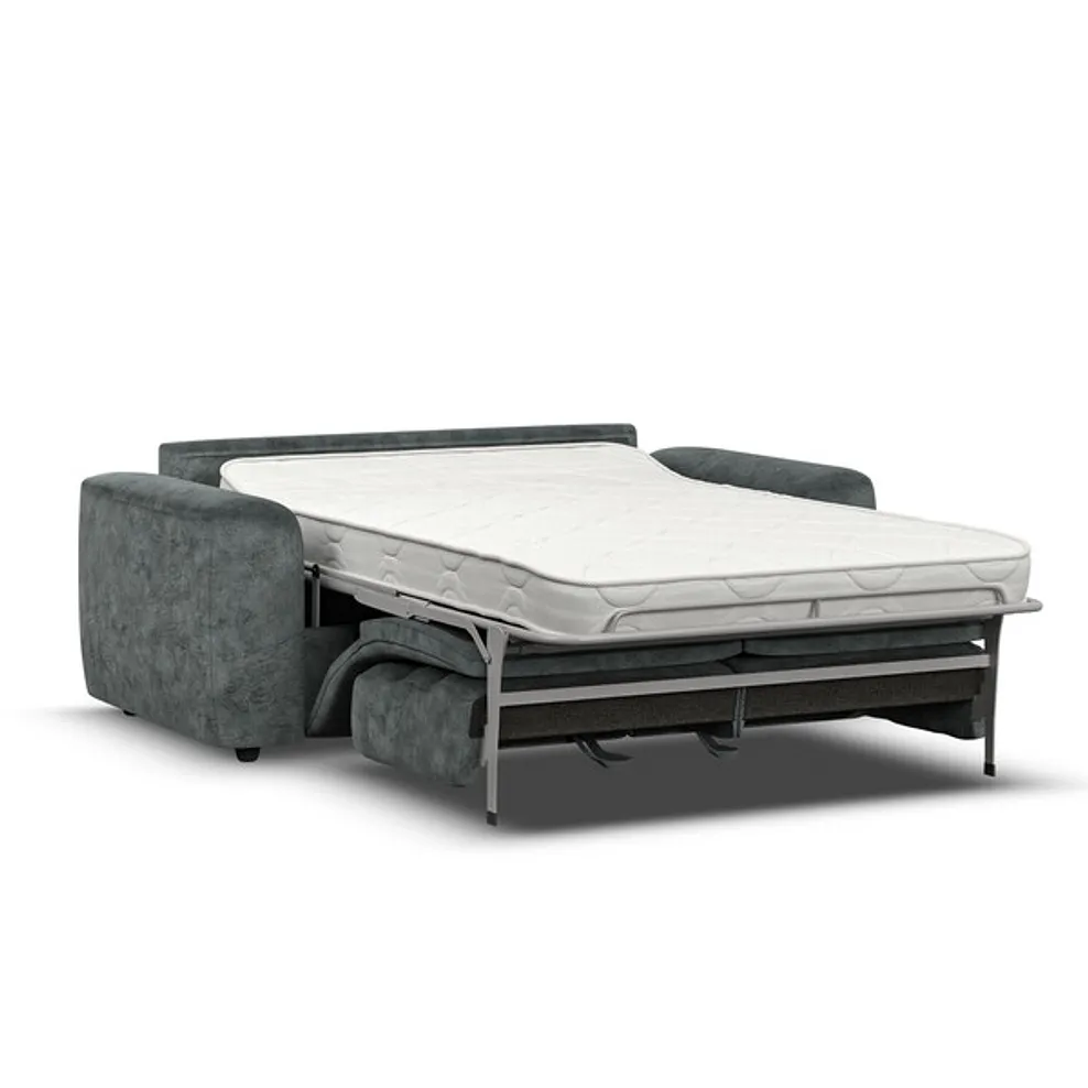 COHEN 3 Seater Sofa Bed Dapple Grey Fabric - Image 2