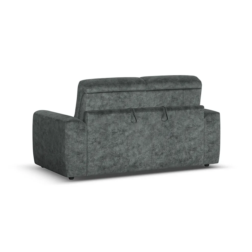 COHEN 3 Seater Sofa Bed Dapple Grey Fabric - Image 4