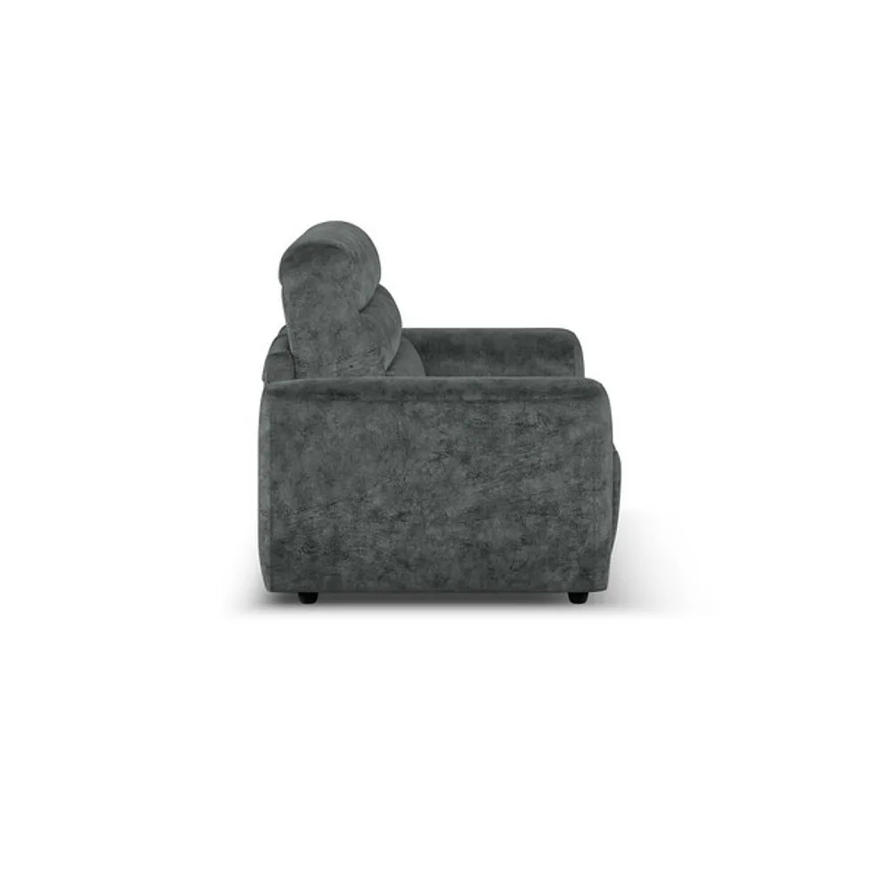 COHEN 3 Seater Sofa Bed Dapple Grey Fabric - Image 5