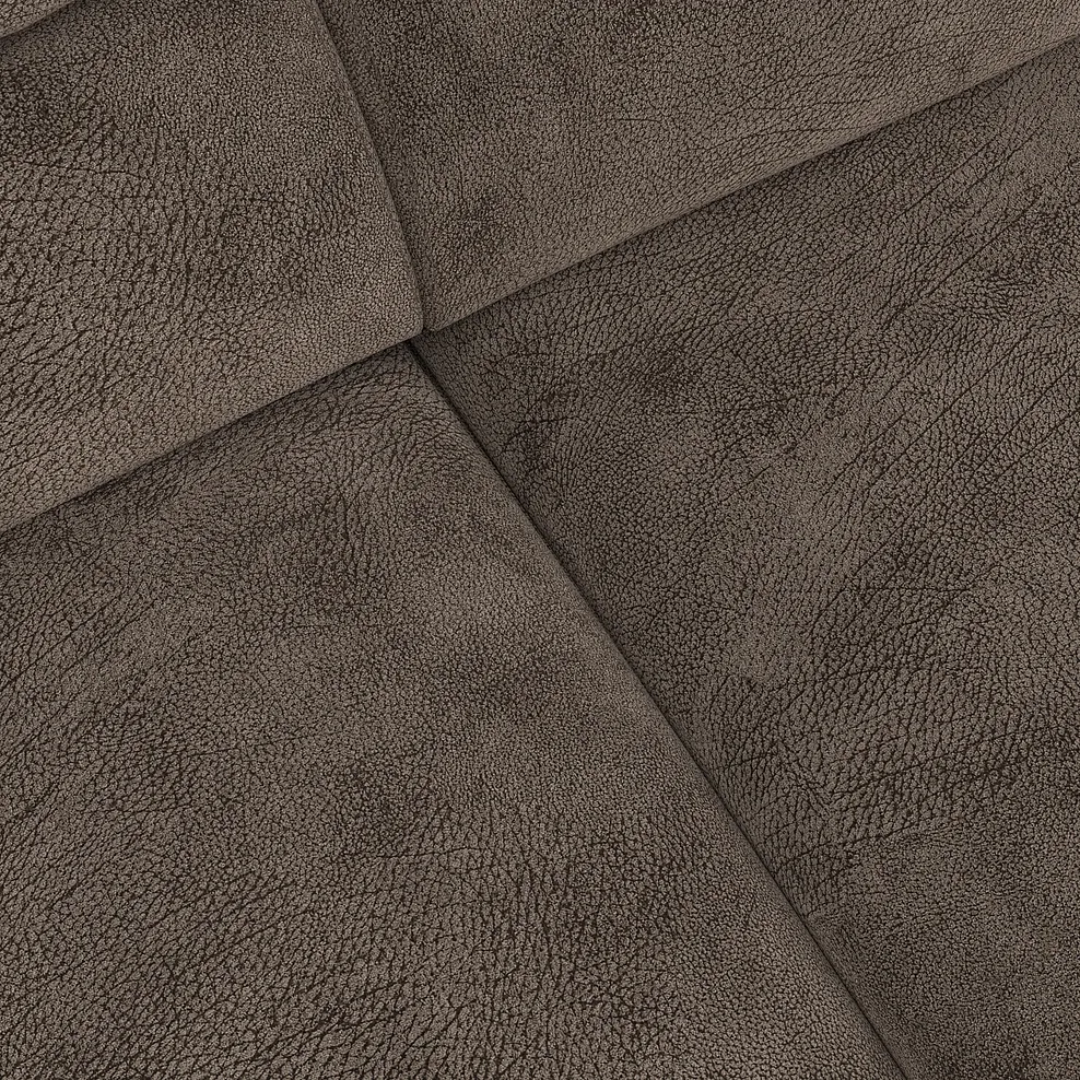 COHEN Large Corner Recliner with Right Hand Sofa Bed Dapple Chocolate Fabric - Image 12