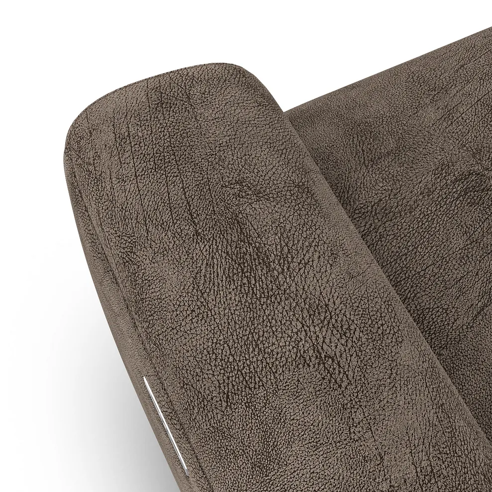 COHEN Large Corner Recliner with Right Hand Sofa Bed Dapple Chocolate Fabric - Image 14