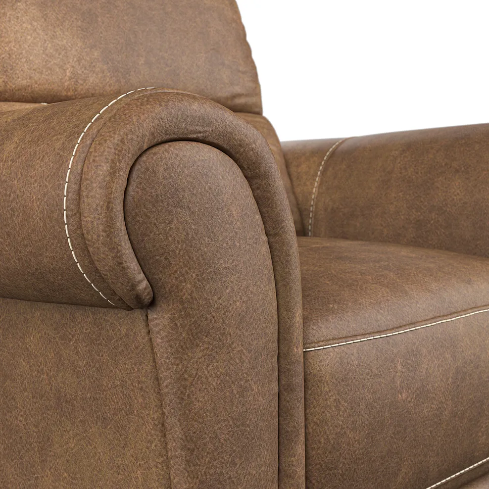 COLORADO Armchair Ranch Brown Fabric - Image 7