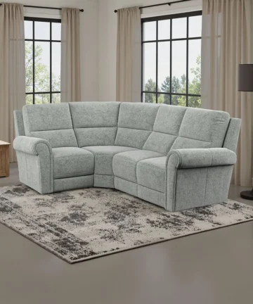 COLORADO Modular 4 Seat Corner Sofa Right Hand Hopsack Platinum Fabric