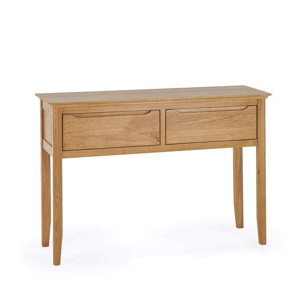 COPENHAGEN Console Table Natural Solid Oak - Image 2