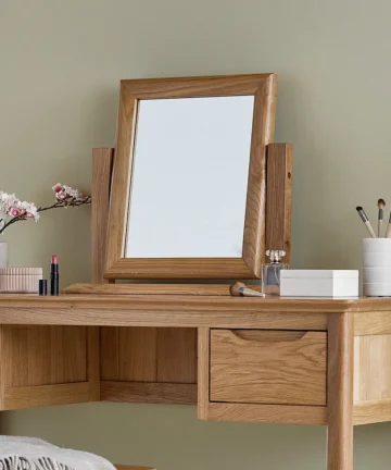 COPENHAGEN Dressing Table Mirror Natural Solid Oak