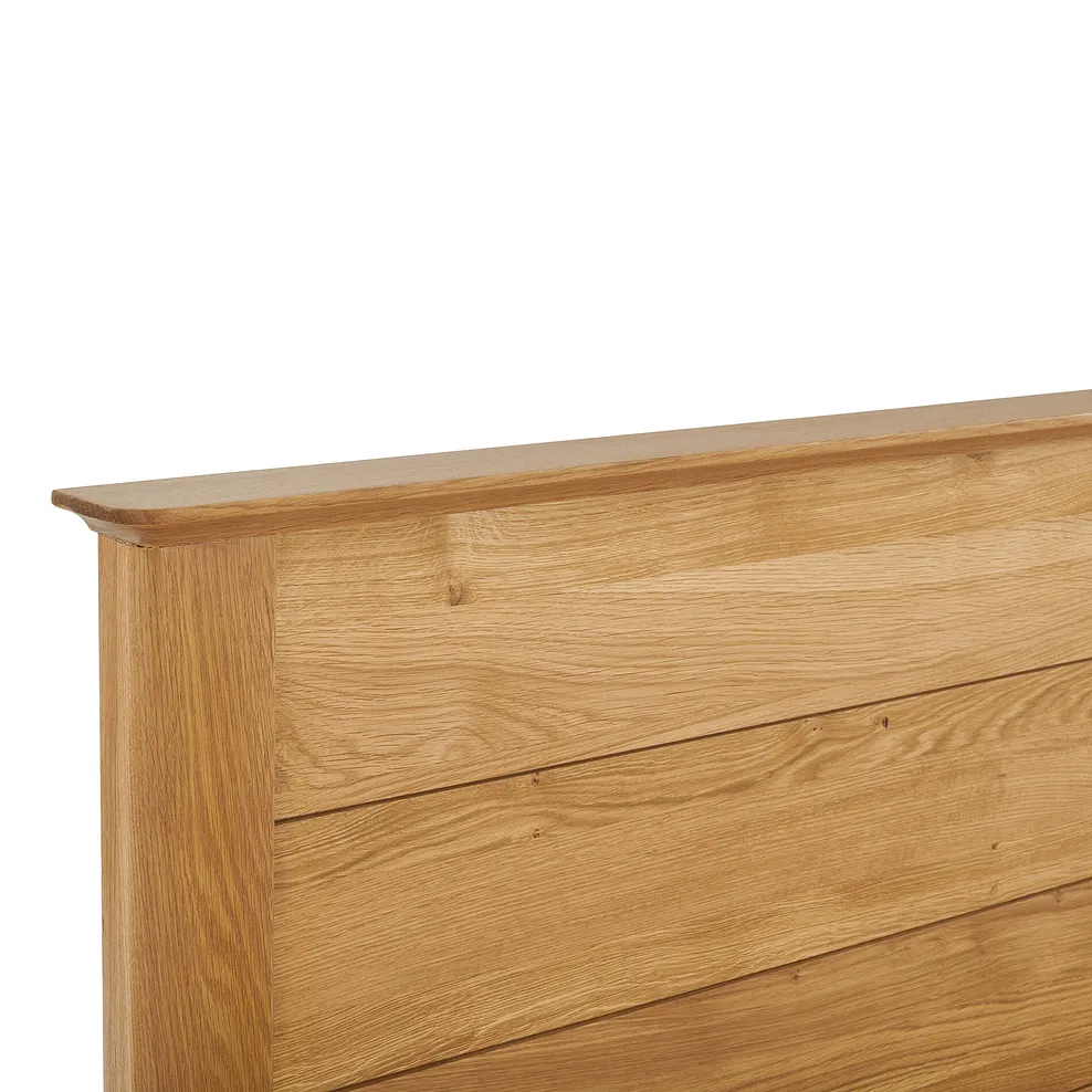 COPENHAGEN King-Size Bed Natural Solid Oak - Image 7