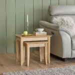 COPENHAGEN Nest of Tables Natural Solid Oak