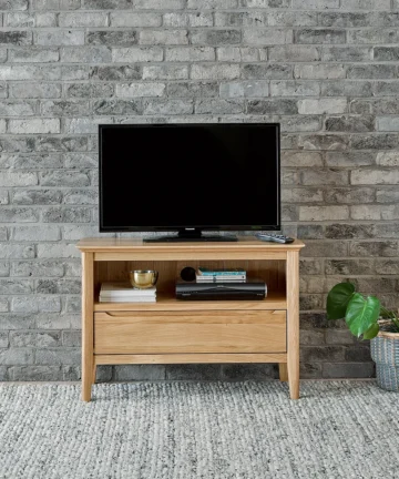 COPENHAGEN Small TV Unit Natural Solid Oak