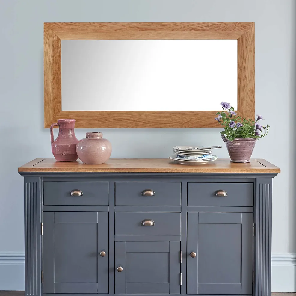 HARPER WALL MIRROR Natural Oak