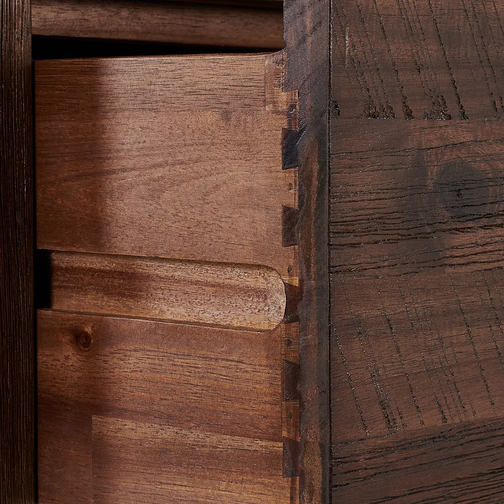 DETROIT Dressing Table Solid Hardwood & Metal - Image 6