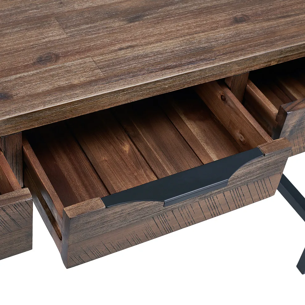 DETROIT Dressing Table Solid Hardwood & Metal - Image 8
