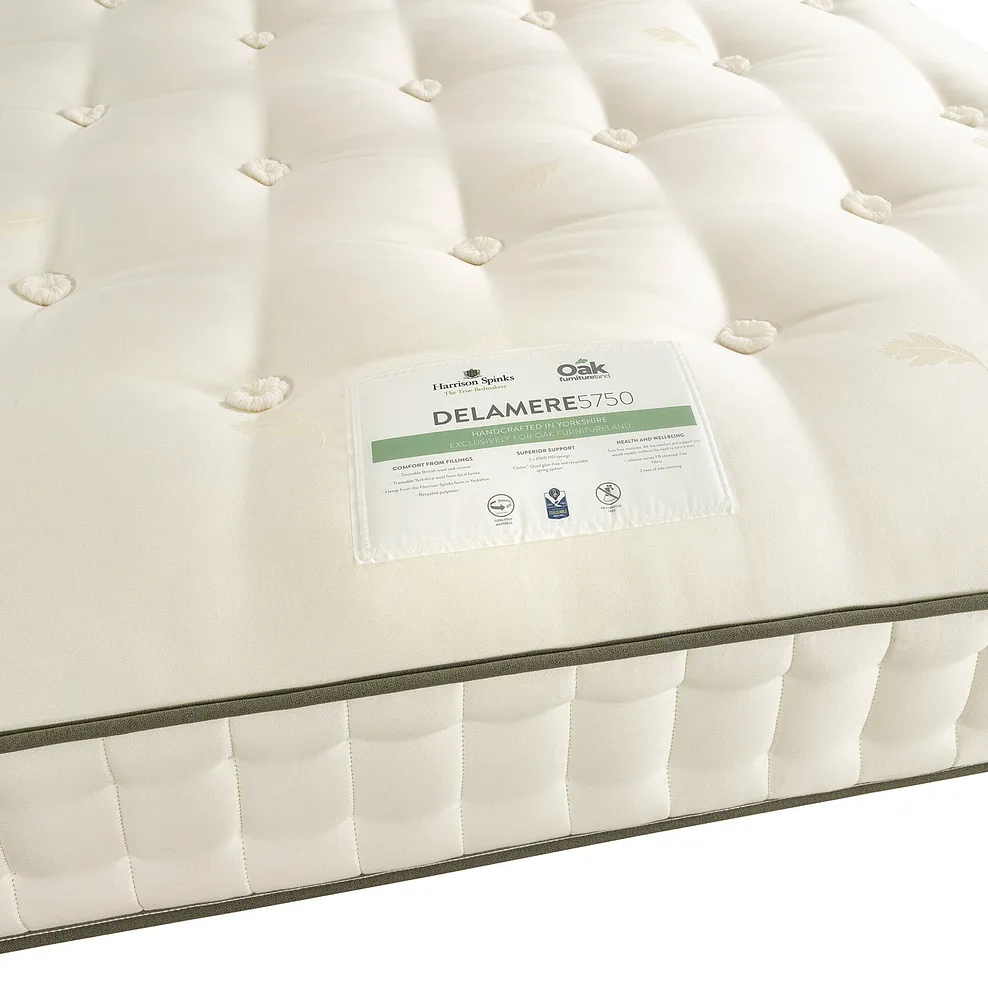 DELAMERE MATTRESSES Double Mattress Pocket Spring & Wool - Firmer - Image 5