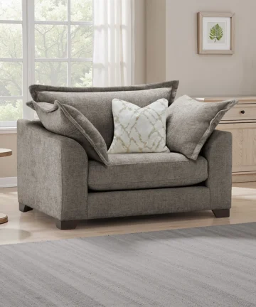 DEWSBURY Loveseat Mocha Fabric