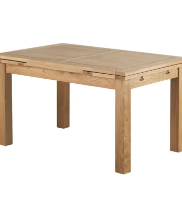DORSET Extending Dining Set with 4 Chairs Natural Oak