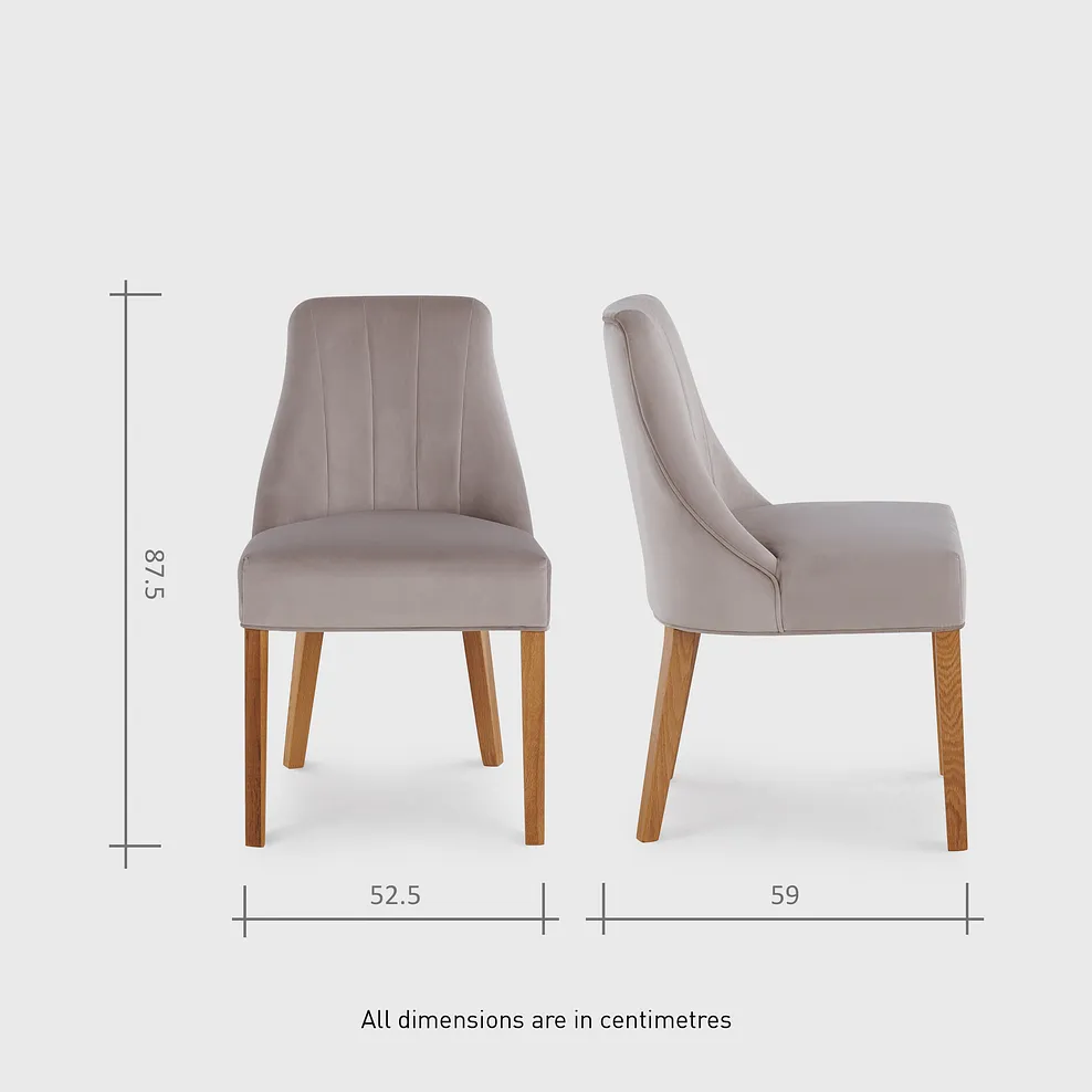 DORSET Extending Dining Table with 6 Chairs Natural Solid Oak - Image 11