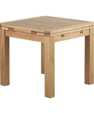 DORSET Extending Dining Table with 4 Chairs Natural Oak