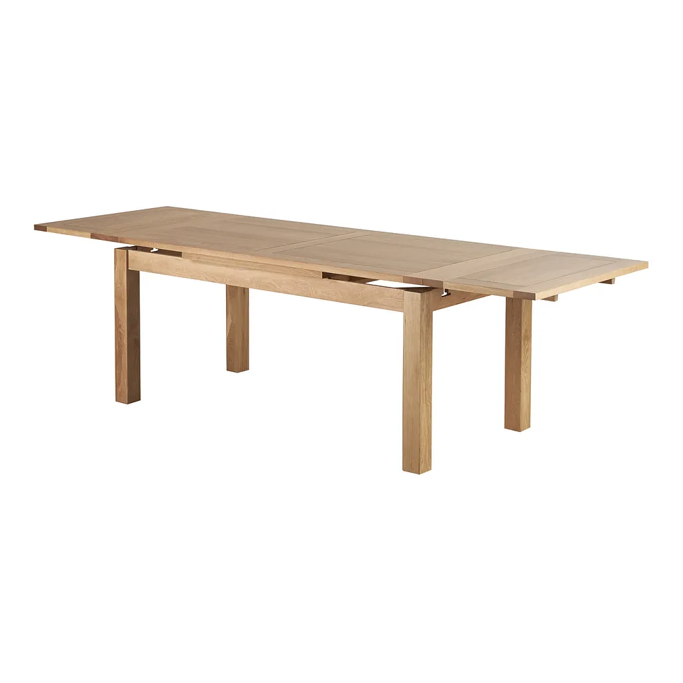 DORSET 6ft Dining Table with 6 Chairs Natural Solid Oak - Image 4