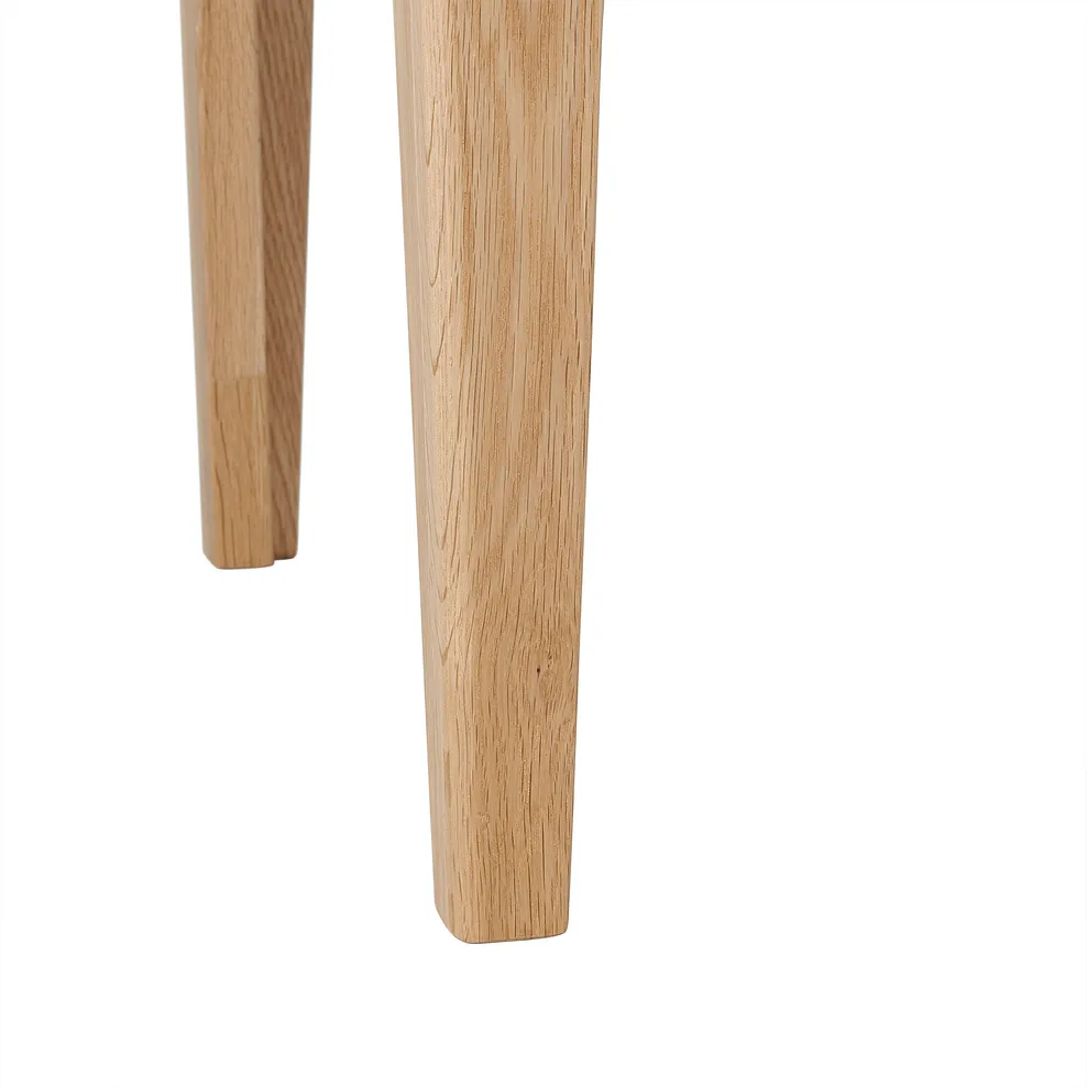 DURHAM 1 Drawer Bedside Table Natural Oak - Image 9