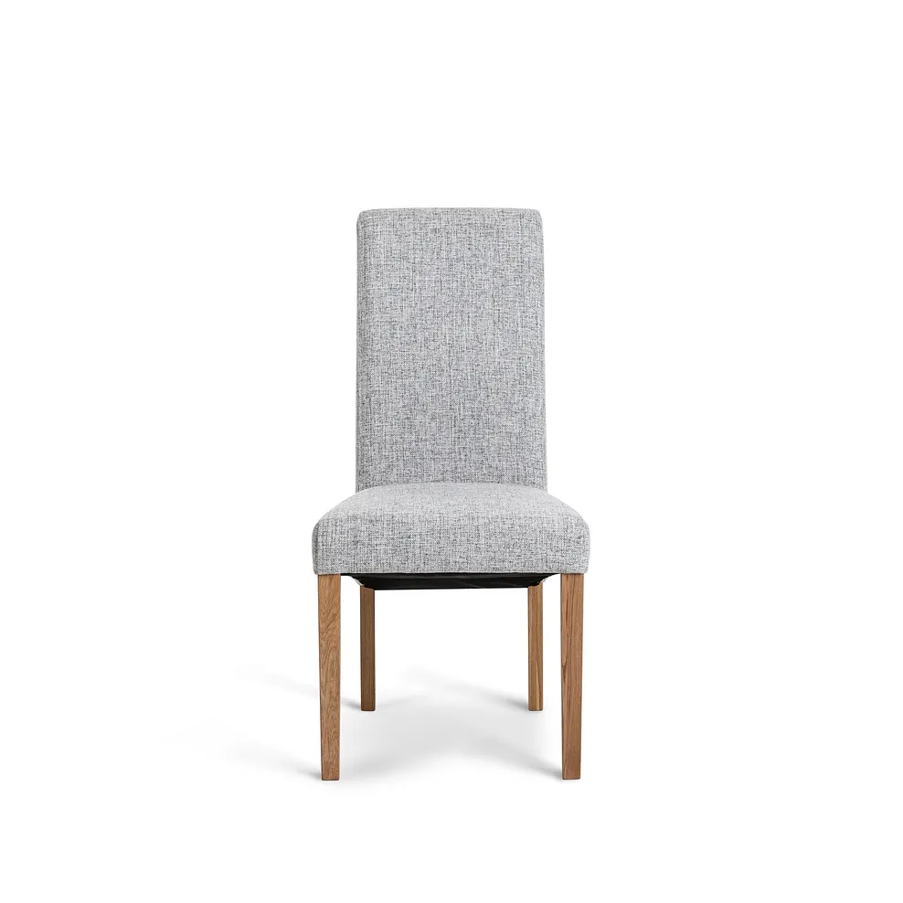 DURHAM Dining Set with 4 Chairs Natural Oak - Image 7