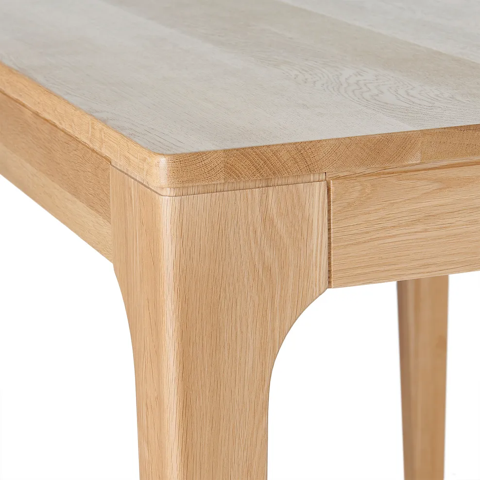 DURHAM Dining Set with 6 Chairs Natural Oak - Image 4