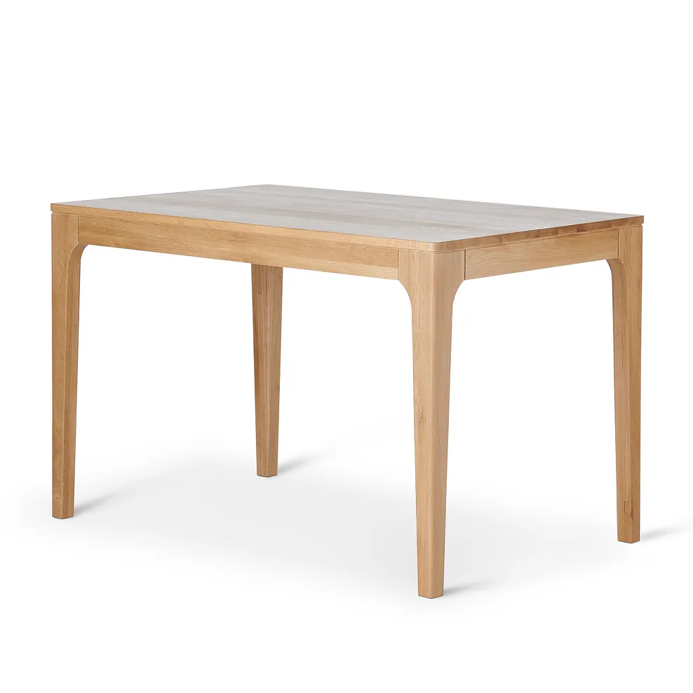 DURHAM Dining Set with 6 Chairs Natural Oak