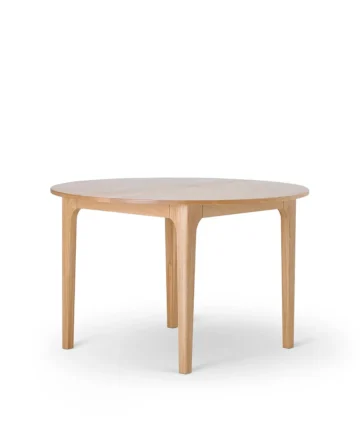 DURHAM Round Dining Table with 4 Chairs Natural Oak