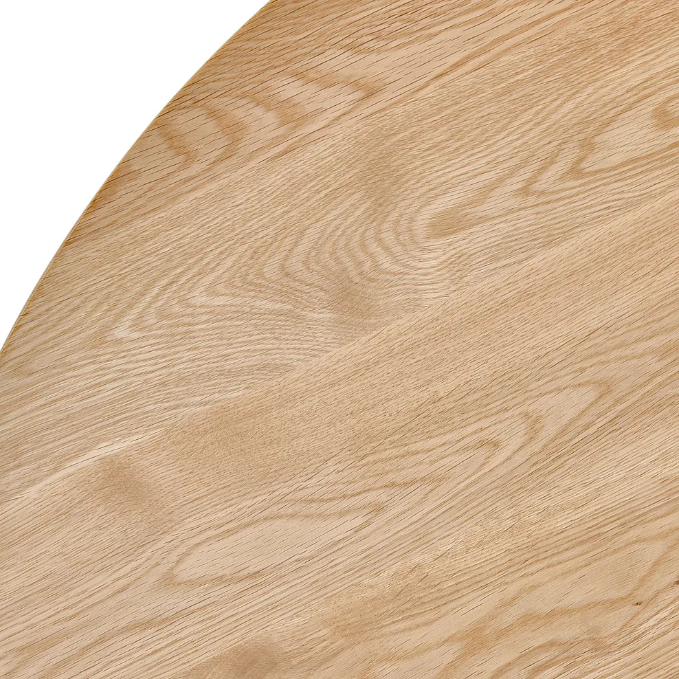 DURHAM Round Dining Table Natural Oak - Image 8