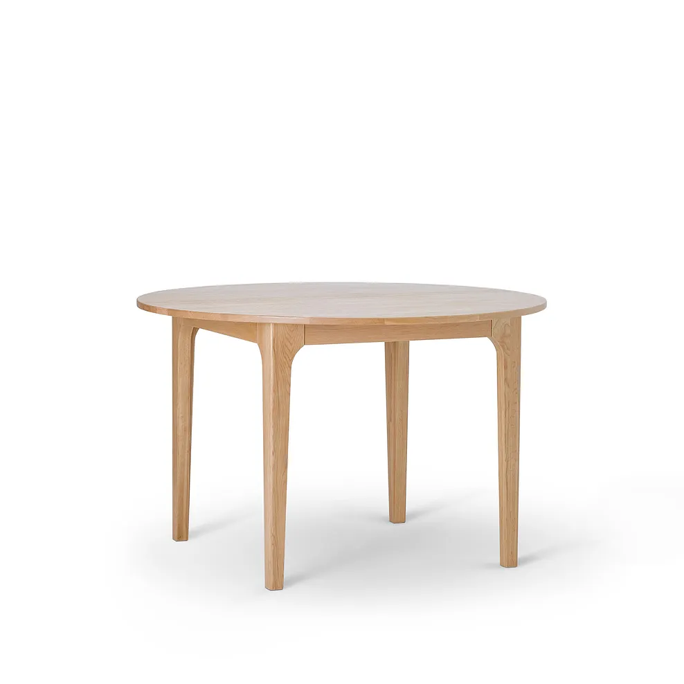 DURHAM Round Dining Table Natural Oak - Image 5