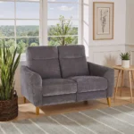 DYLAN 2 Seater Static Sofa Amigo Granite Fabric