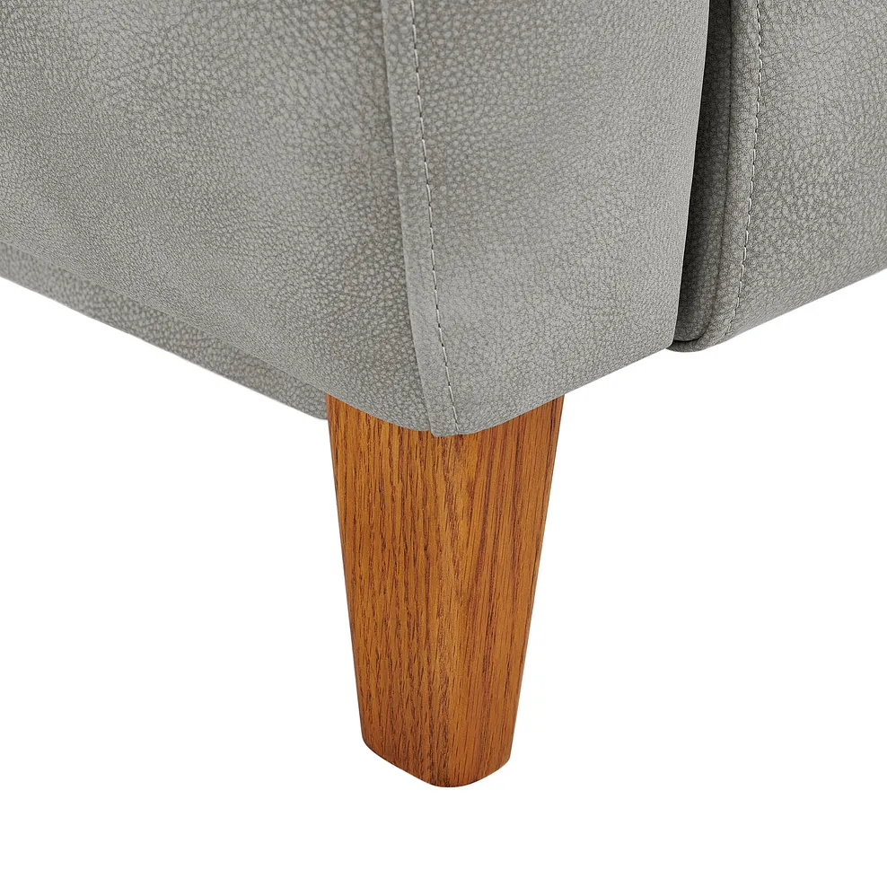 DYLAN Electric Recliner Armchair Oxford Grey Fabric - Image 12
