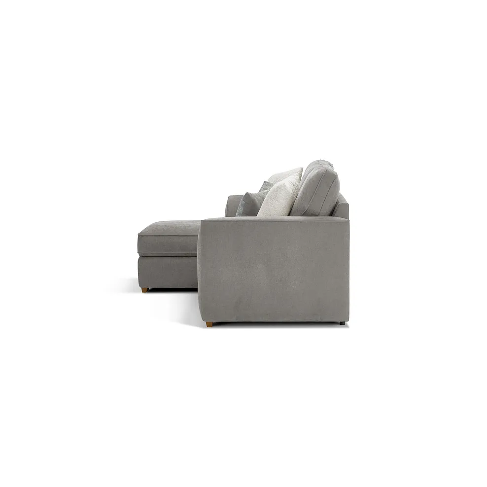 EASTLEY Left Hand Chaise Sofa Limoge Fog Fabric - Image 4