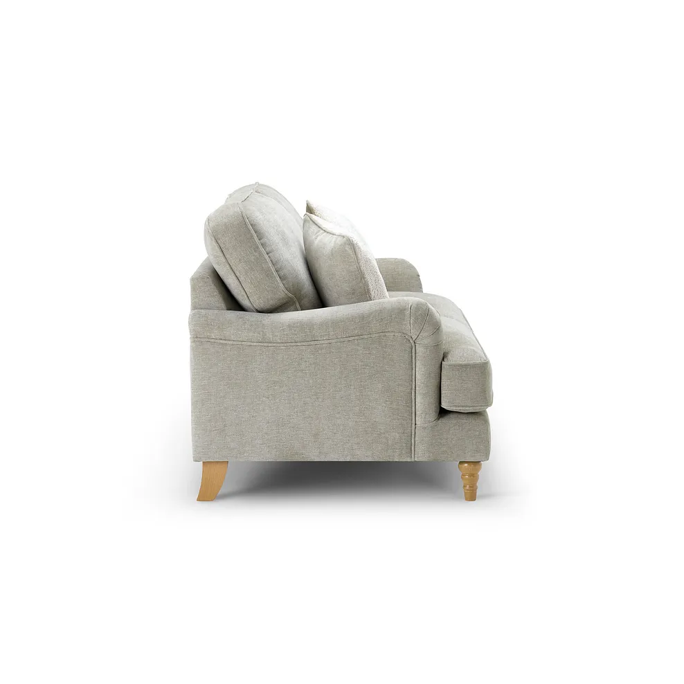 ELOISE 2 Seater Sofa Marlan Natural Fabric - Image 4