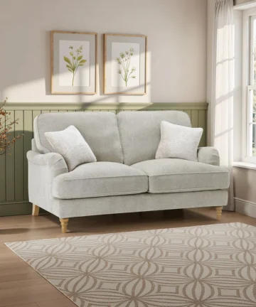 ELOISE 2 Seater Sofa Marlan Natural Fabric