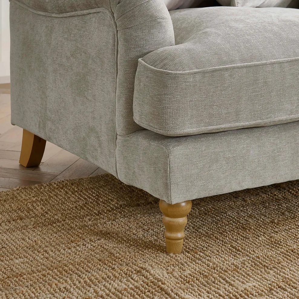 ELOISE Right Hand Chaise Sofa Marlan Natural Fabric - Image 4
