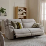EMERSON 3 Seater Electric Recliner Sofa Luxe Natural Fabric