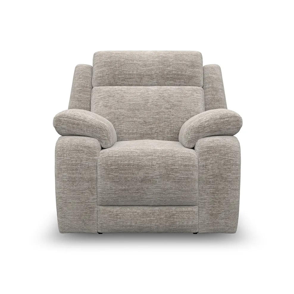 EMERSON Electric Recliner Armchair Luxe Natural Fabric - Image 10