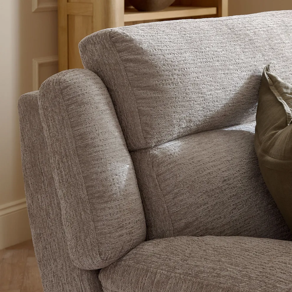 EMERSON Electric Recliner Armchair Luxe Natural Fabric - Image 5