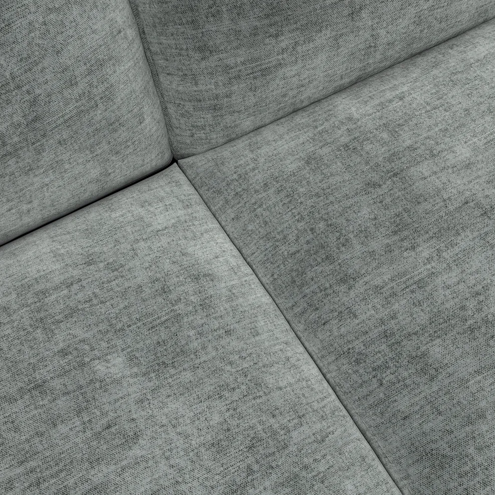EMERSON Corner Sofa Right Hand Plush Silver Fabric - Image 10