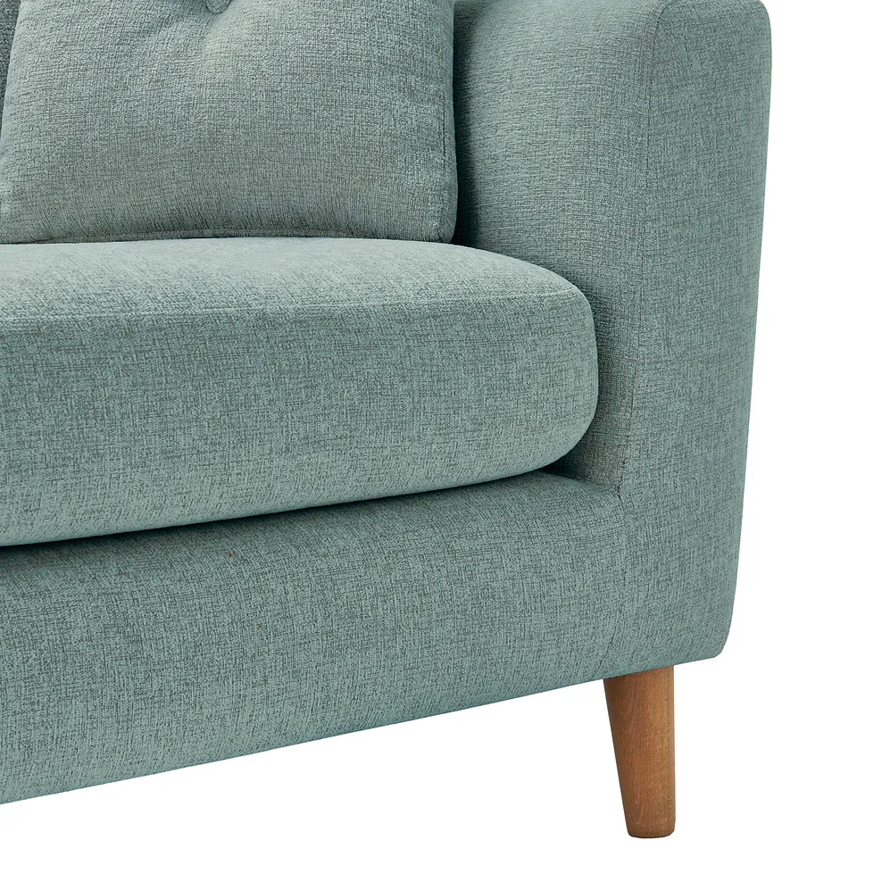 ETON 3 Seater Sofa Duck Egg Fabric - Image 9