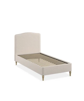 EVESHAM Single Bed Carina Parchment Fabric