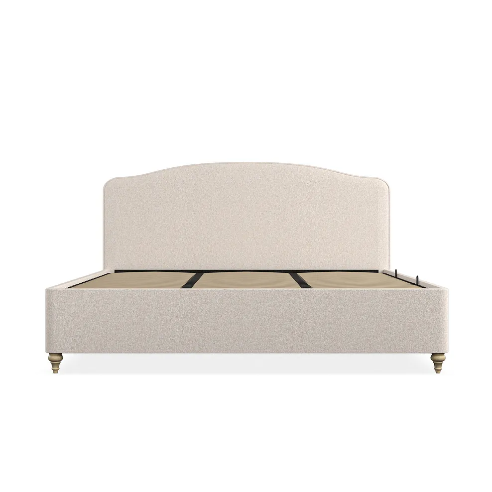 EVESHAM Super King-size Ottoman Bed Carina Parchment Fabric - Image 7