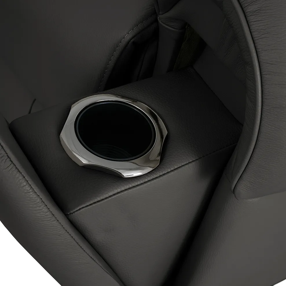 EZRA Electric Recliner Armchair Storm Leather - Image 11