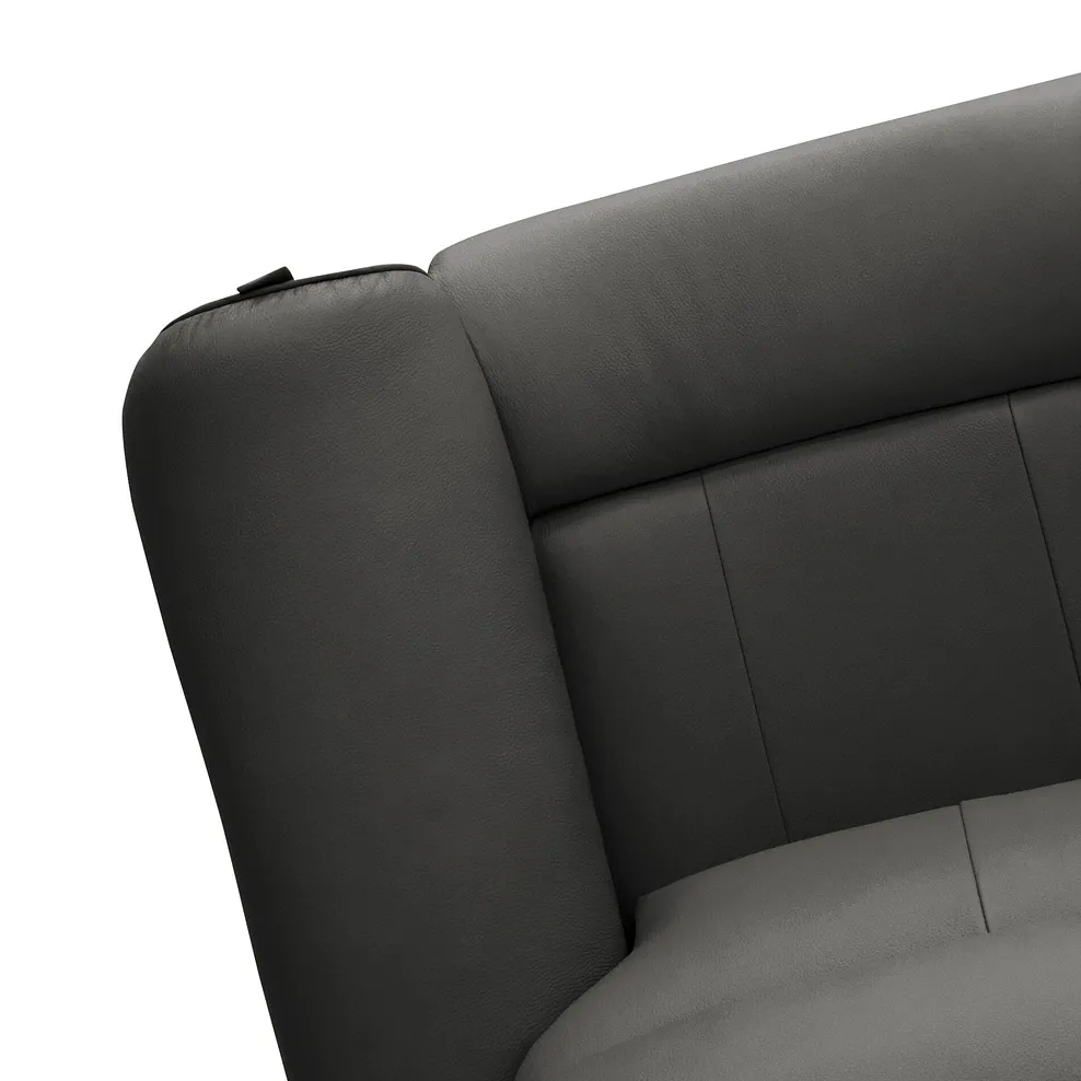 EZRA Electric Recliner Armchair Storm Leather - Image 12