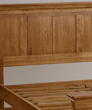 FRENCH FARMHOUSE King-Size Bed Rustic Solid Oak