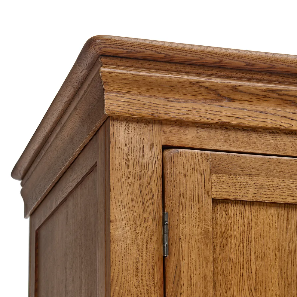 FRENCH FARMHOUSE Double Wardrobe Rustic Solid Oak - Image 11