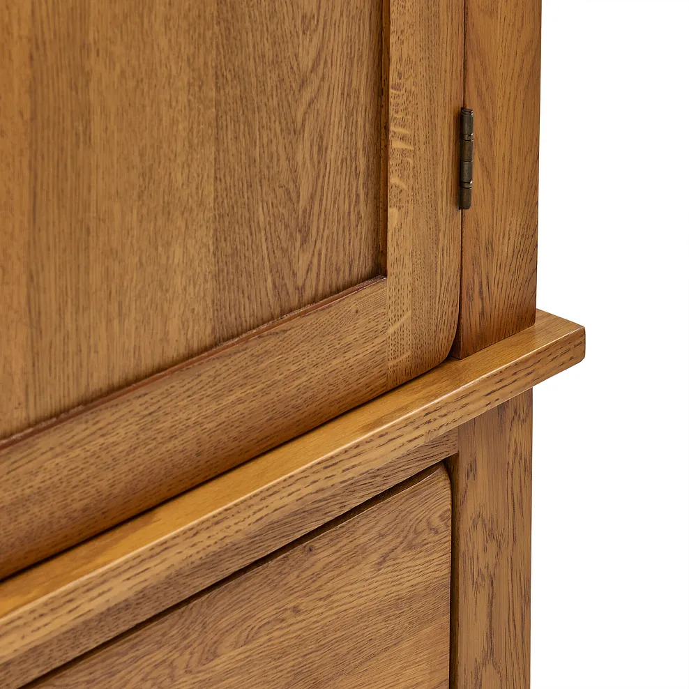 FRENCH FARMHOUSE Double Wardrobe Rustic Solid Oak - Image 10