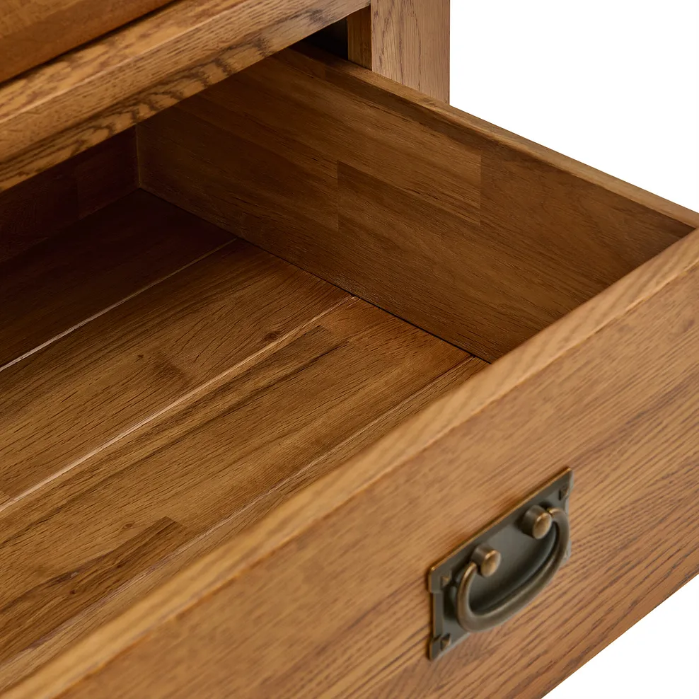 FRENCH FARMHOUSE Double Wardrobe Rustic Solid Oak - Image 9